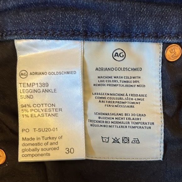 AG SUPER SKINNY ANKLE JEANS - dark wash - Picture 5 of 6